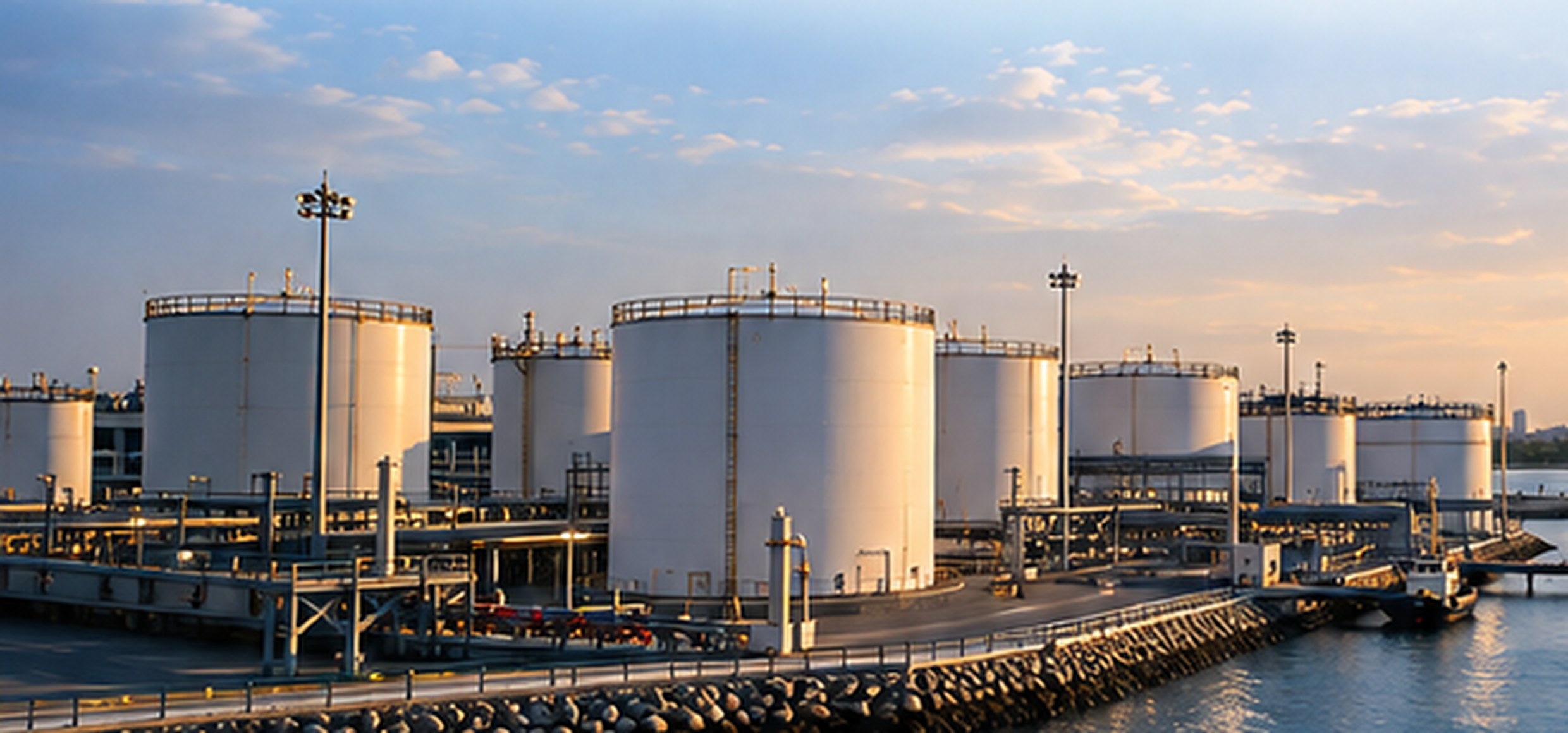 Industrial fuel storage tanks